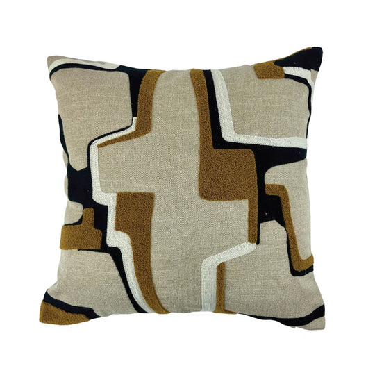 Alto Abstract Cushion | Whiskey | 43cm