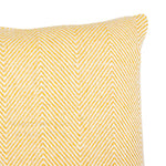 Kampala Woven Chevron Cushion | Mustard | 43x43cm