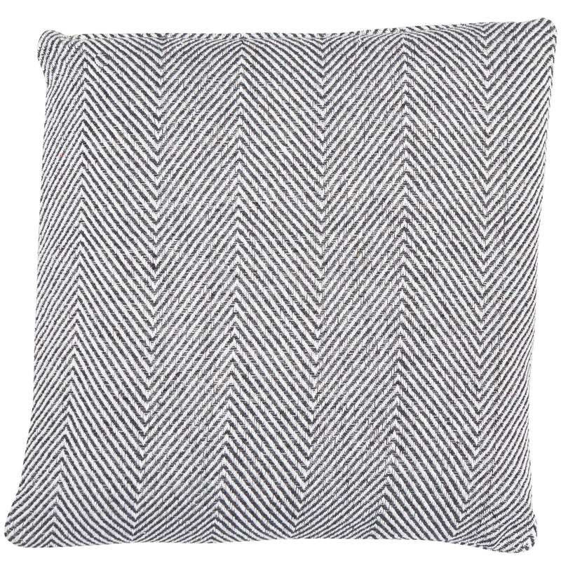 Kampala Woven Chevron Cushion | Slate | 45x45cm