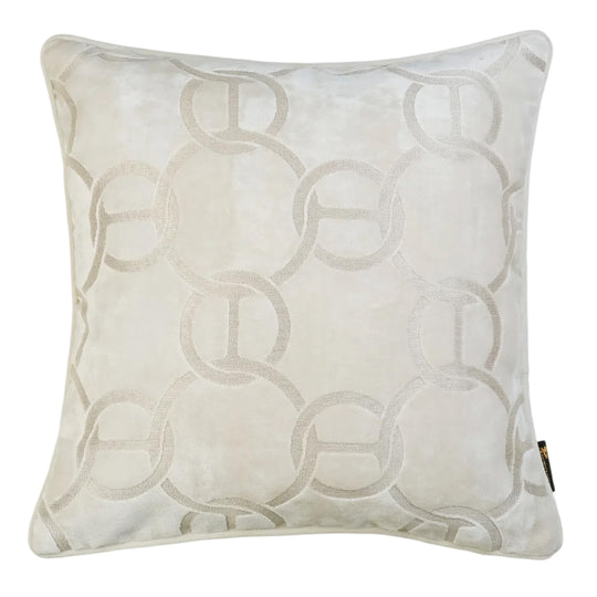Paul Moneypenny Hookup Chains Cushion | Ivory | 43cm