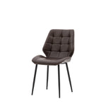 Manford Mid-Century Modern Dining Chairs | Brown | Set of 2