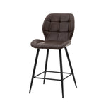 Manford Mid-Century Modern Stools | Brown | Set of 2