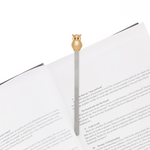 Owl Bookmark | Pearl Gold