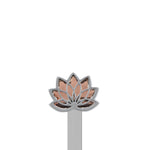 Lotus Flower Bookmark | Chrome & Rose Gold