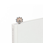 Lotus Flower Bookmark | Chrome & Rose Gold