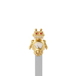 Robot Bookmark | Pearl Gold