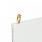 Robot Bookmark | Pearl Gold