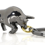 Bull Keyring | Black & Gold