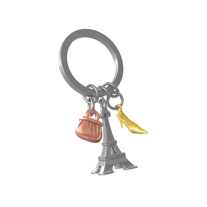 Eiffel Tower Keyring | Silver & Gold