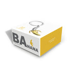 Banana Keyring | Gold & Chrome