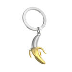 Banana Keyring | Gold & Chrome