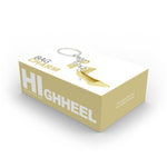 High Heel Drop Charm Keyring | Gold