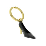 High Heel Keyring | Black & Gold