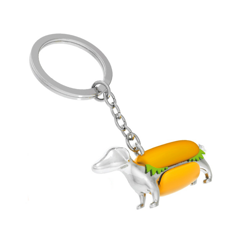 Hotdog Keyring