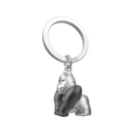 Gorilla Keyring | Matt Black & Chrome