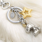 Unicorn & Cloud Charm Keyring