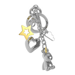 Unicorn & Cloud Charm Keyring