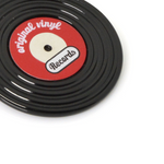 Vinyl Record Keyring | Black & Red