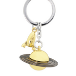 Planet Keyring | Grey & Gold