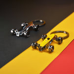 Racing Car Keyring | Yellow