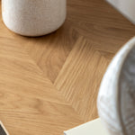 Milano Chevron Console Table | Oak