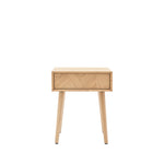 Milano Chevron 1 Drawer Side Table | Oak