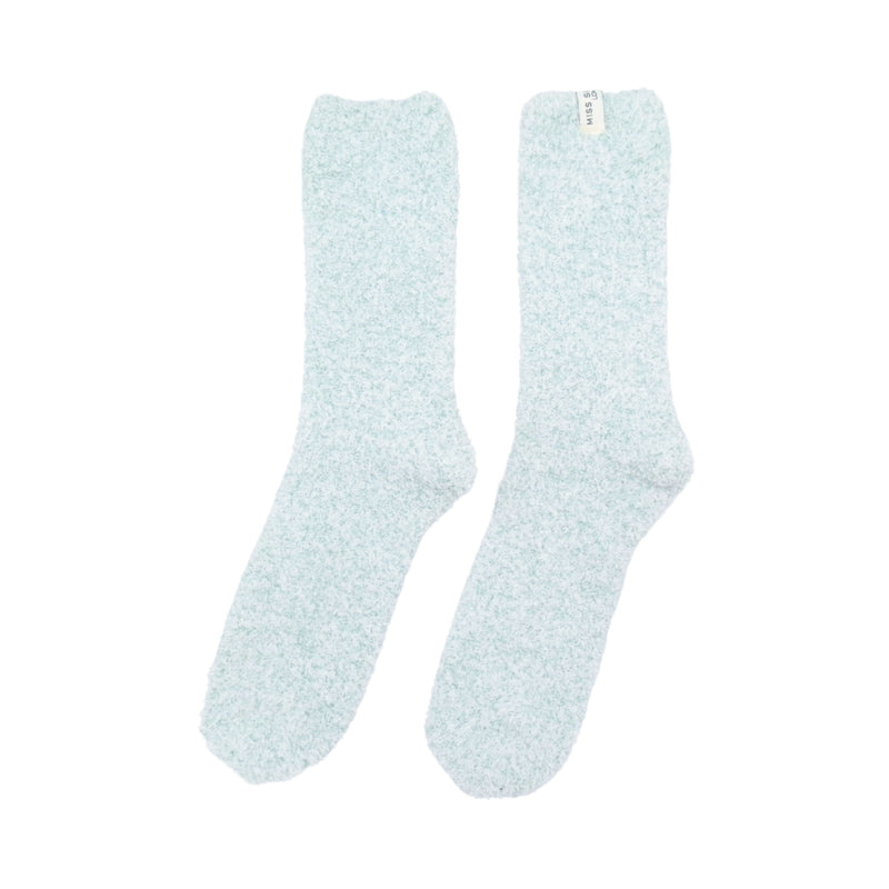 Women's Fuzzy Socks | Duck Egg Blue