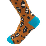 Women's Leopard Spot Socks | Bamboo | Brown