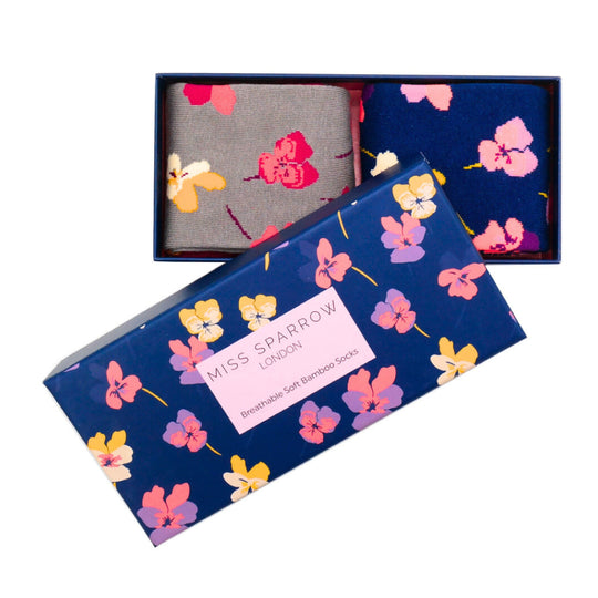 Women's Viola Socks Box | Bamboo | Set of 2