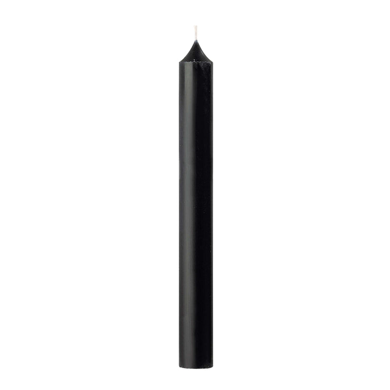 Straight Dinner Candle | Black | 22cm