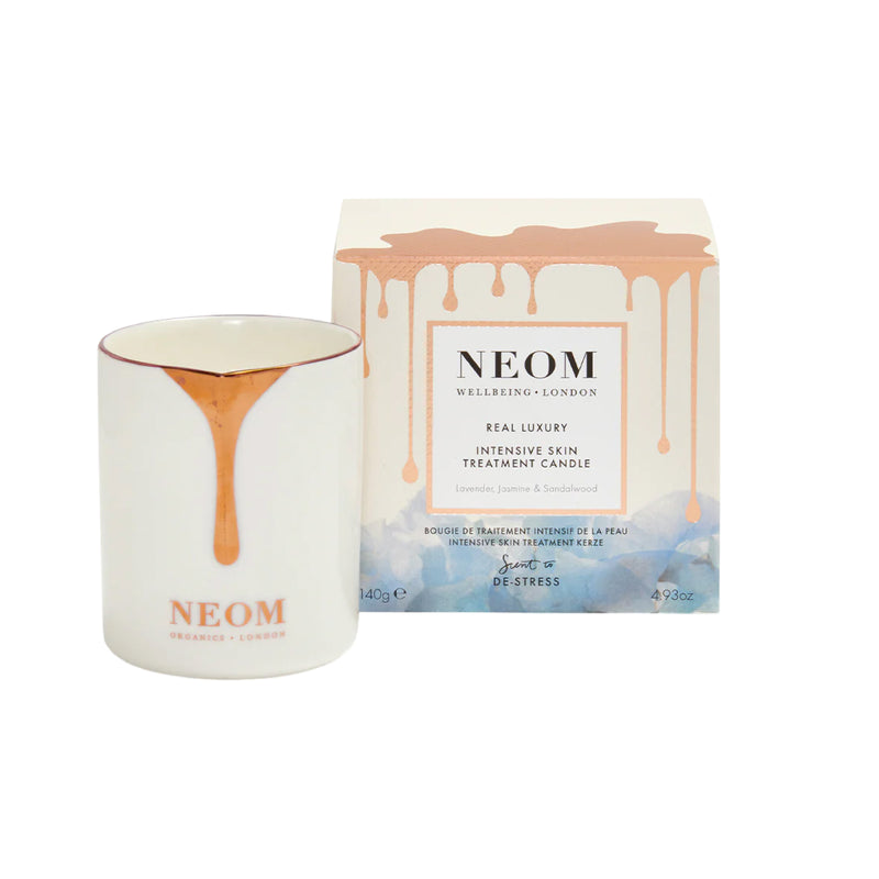 Scent to De-Stress Real Luxury Intensive Skin Treatment Candle | Lavender, Jasmine & Brazillian Rosewood | 140g