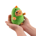 Green Dino Ricespud Mini Sitting Plush Toy