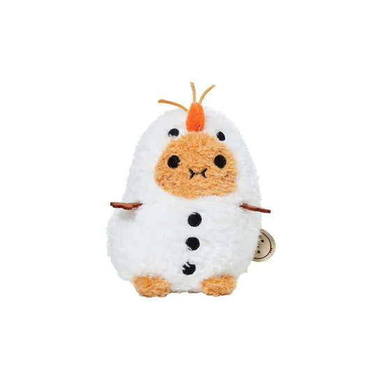 Snowman Ricespud Mini Sitting Plush Toy