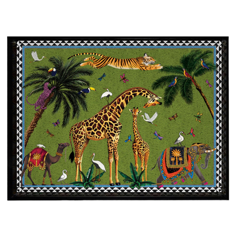 Flying Tiger Serving Tray | Green | 18x14cm