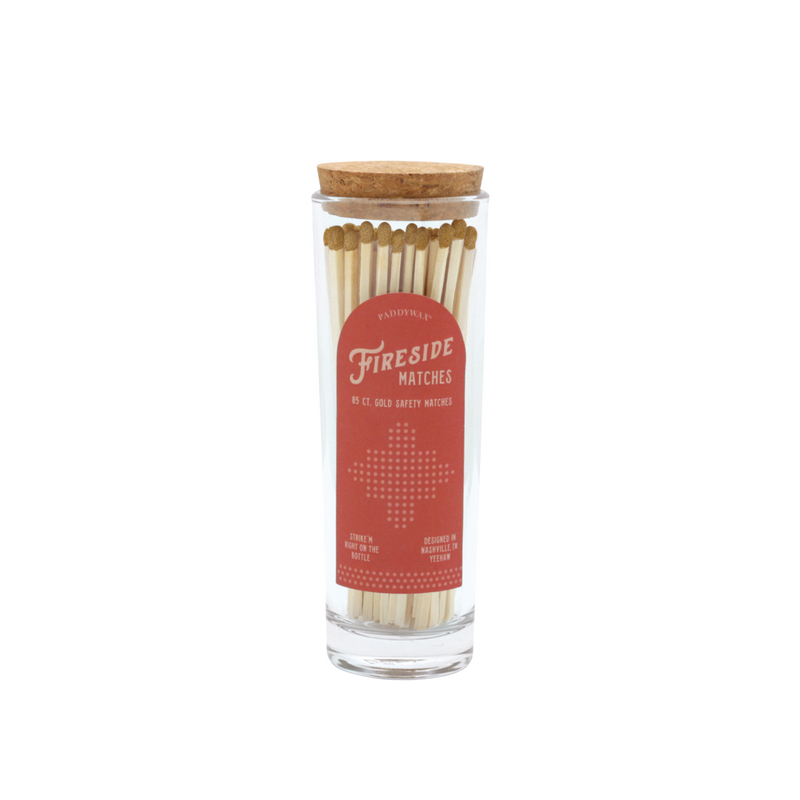 Fireside Safety Matches | Gold Tipped | Set of 85