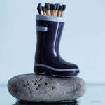 Wellington Boot Matchstick  Holder with 25 Matches | Navy