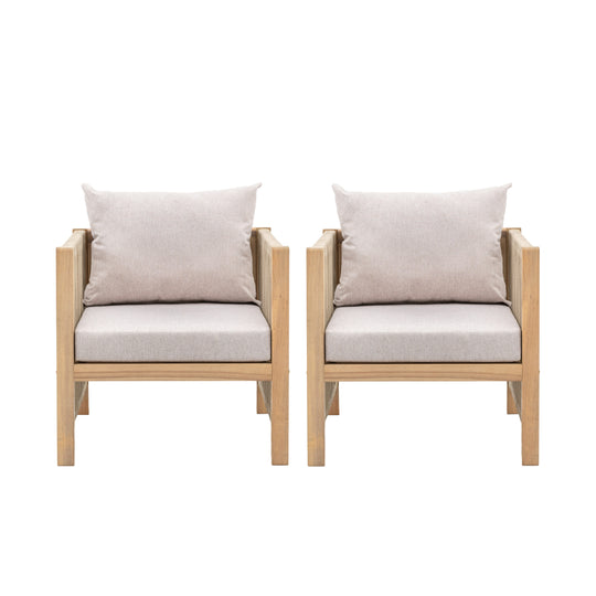 Outdoor Paros Chairs | Natural | Set of 2