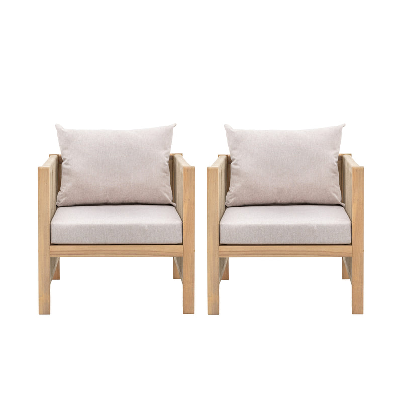 Outdoor Paros Chairs | Natural | Set of 2