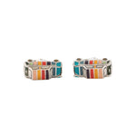 Men's 'Artist Stripe' Mini Car Cufflinks | Set of 2 | Multicolour