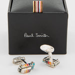 Men's 'Artist Stripe' Mini Car Cufflinks | Set of 2 | Multicolour