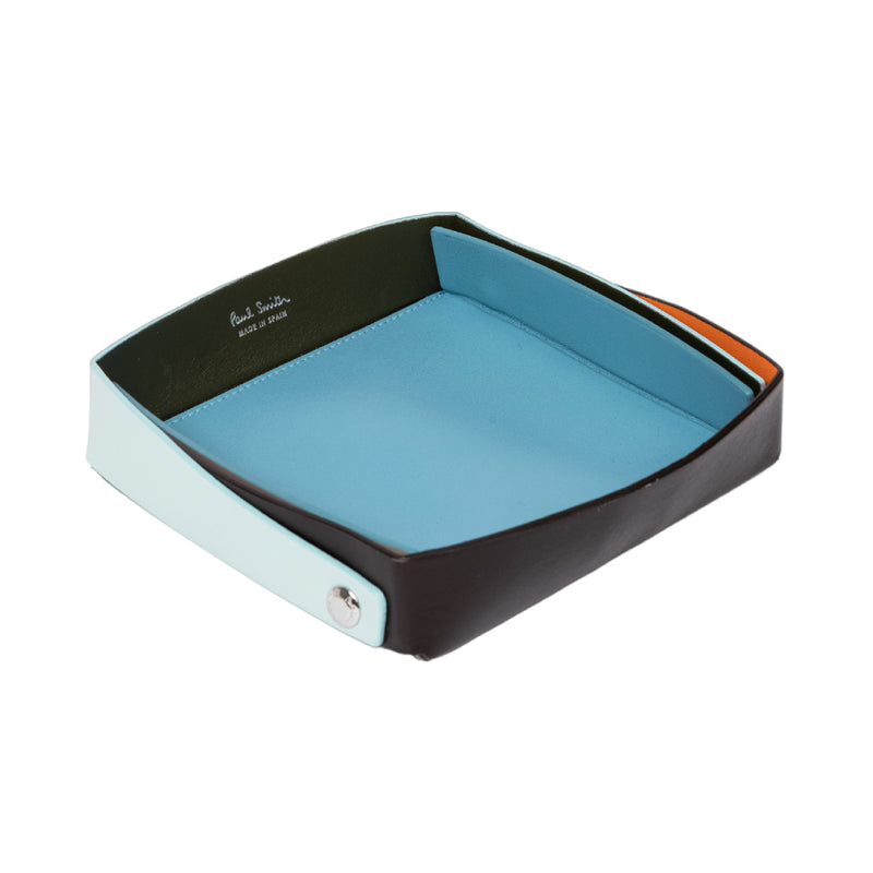 Medium Leather Storage Tray | Colour Block