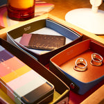 Medium Leather Storage Tray | Colour Block