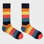 Men's 'Artist Stripe' Block Socks | Multicolour | Set of 3