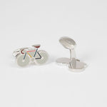 Men's Bike Cufflinks | Set of 2 | Silver
