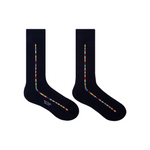 Men's Central 'Signature Stripe' Socks | Navy, Grey & Black | Set of 3