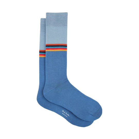 Men's Colourblock 'Artist Stripe' Socks | Blue