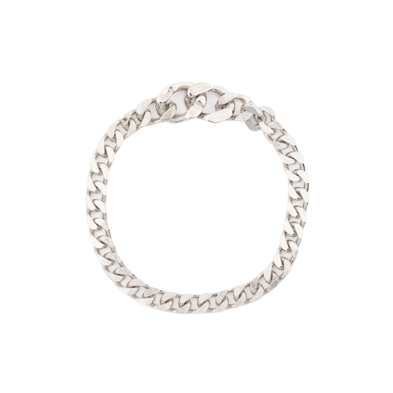 Men's Curb Chain Bracelet | Silver