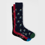 Men's 'Cycling Rabbits' Socks | Set of 3