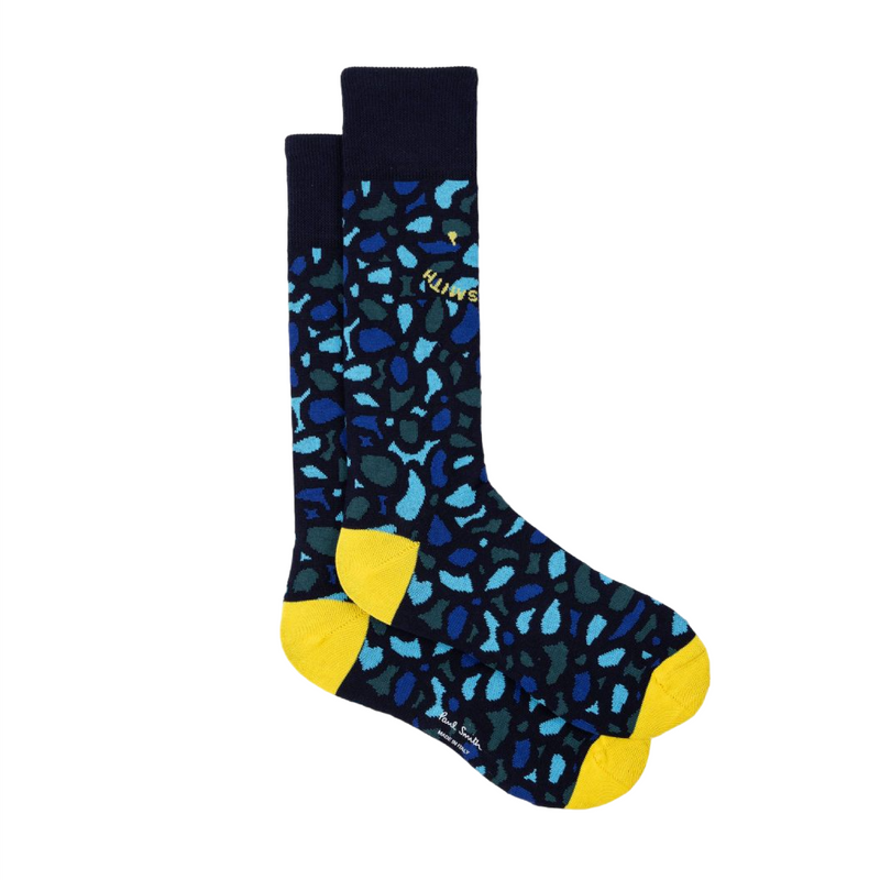 Men's 'Happy' Camo Socks | Blue