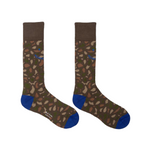 Men's 'Happy' Camo Socks | Brown